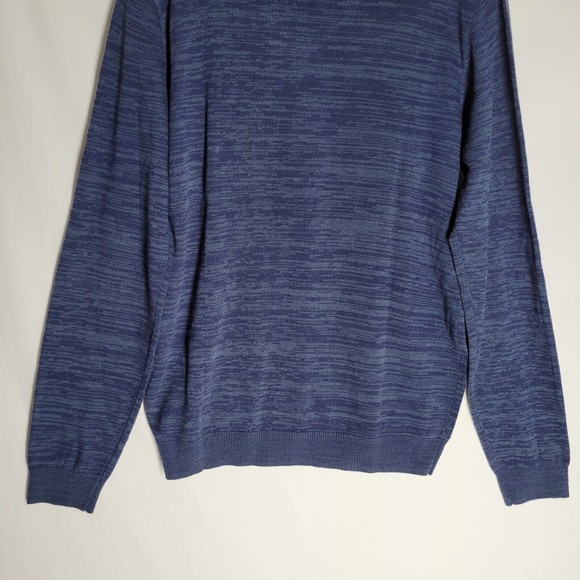 NWT Via Europa Men's Sweater Blue V Neck Long Sleeve Size Small - Picture 8 of 9